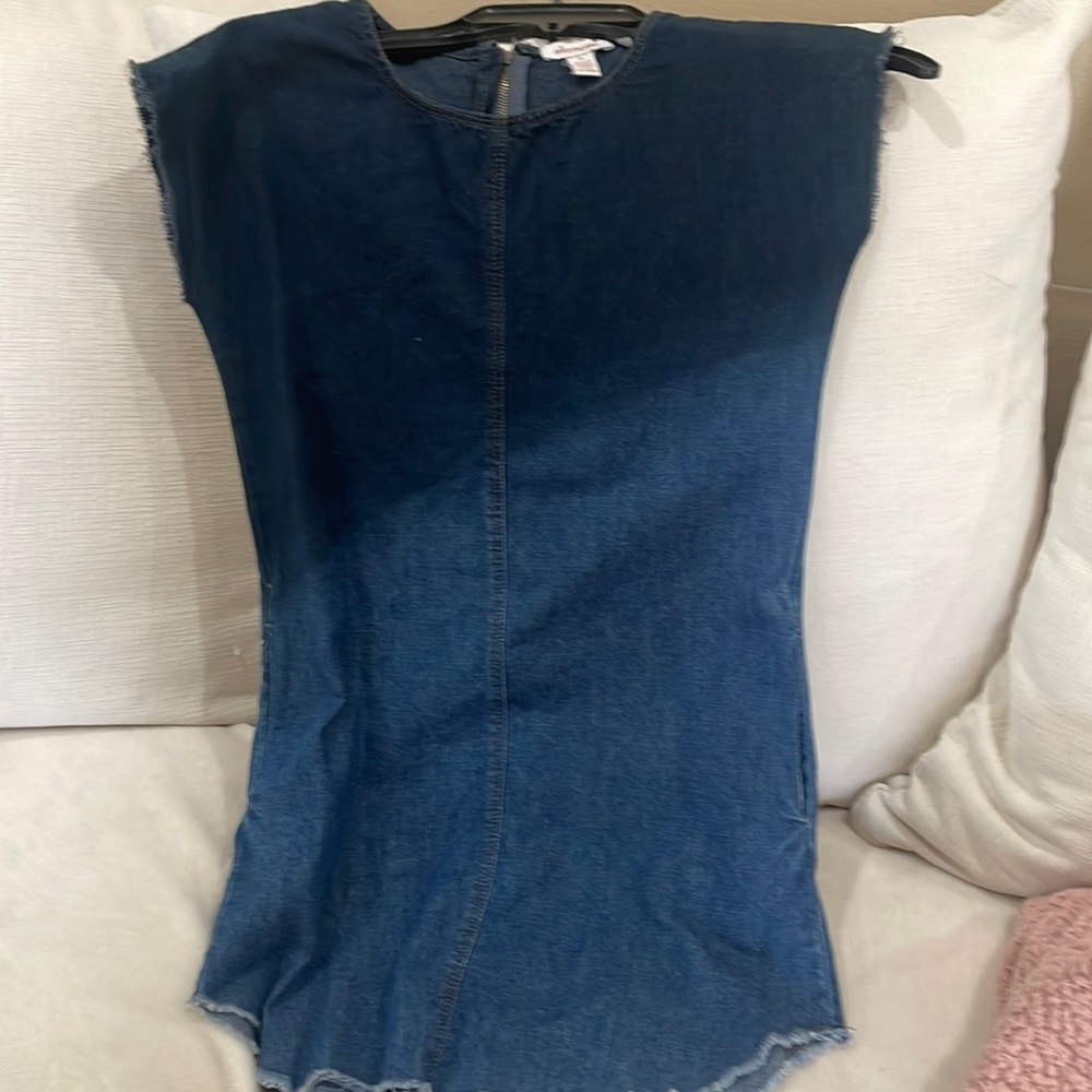 Ella Moss girls ombré Jean dress with pockets